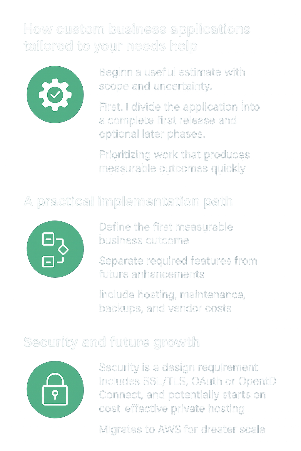 How Much Does a Custom Business Application Cost? infographic